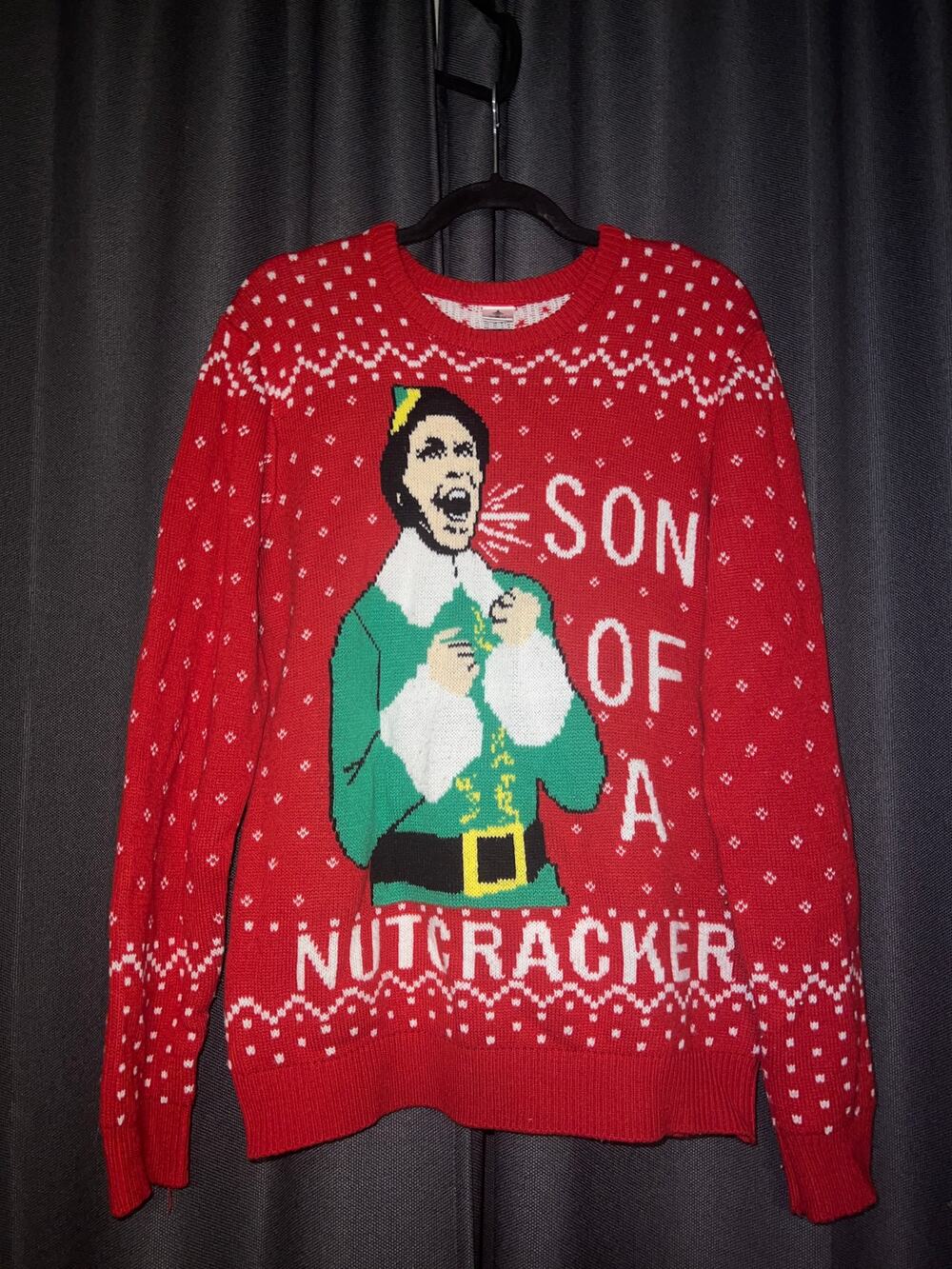 Ugly Christmas Sweater Xmas Size Medium Elf